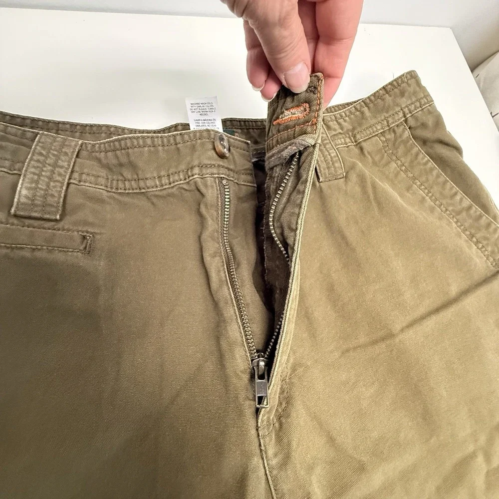 Utility Workwear Hiking Canvas Pants Gorpcore Outdoor Rugged Brown Cotton‎ 40x32